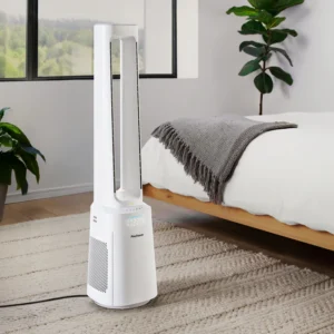 OmniAir 104 cm Premium Bladeless Tower Fan and Air Purifier with Smart