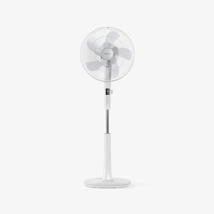 41 cm Pedestal Fan - Low Energy DC Motor, 3 Operating Modes & Remote Control - White