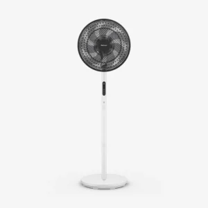 AirFlo™ Slim 109 cm Hybrid Pedestal Fan - Ultra- Quiet Air Circulator - White/Black